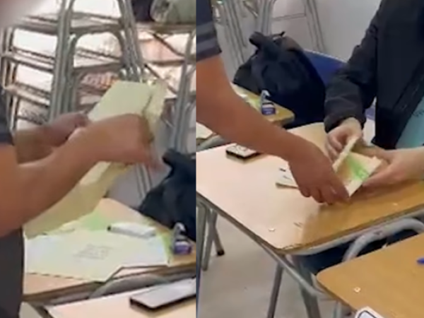 Elector se equivoca y mete un voto dentro de otro